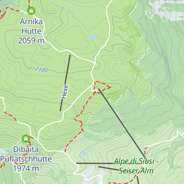 Map of Bergrestaurant Puflatsch Ristorante