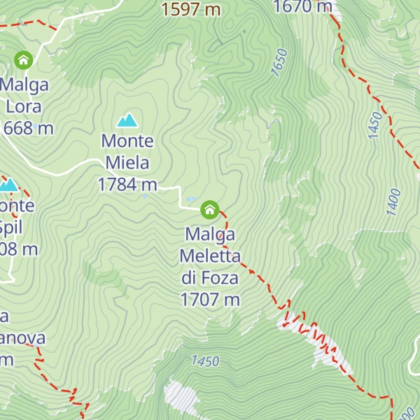 Map of Malga Meletta di Foza