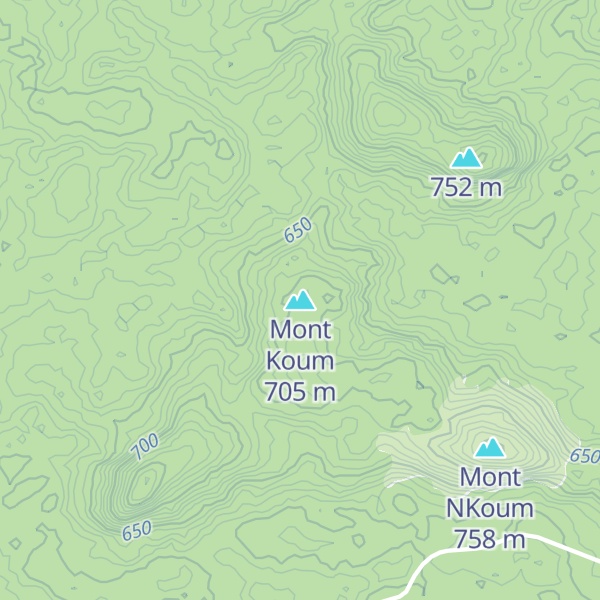 Map of Mont Koum