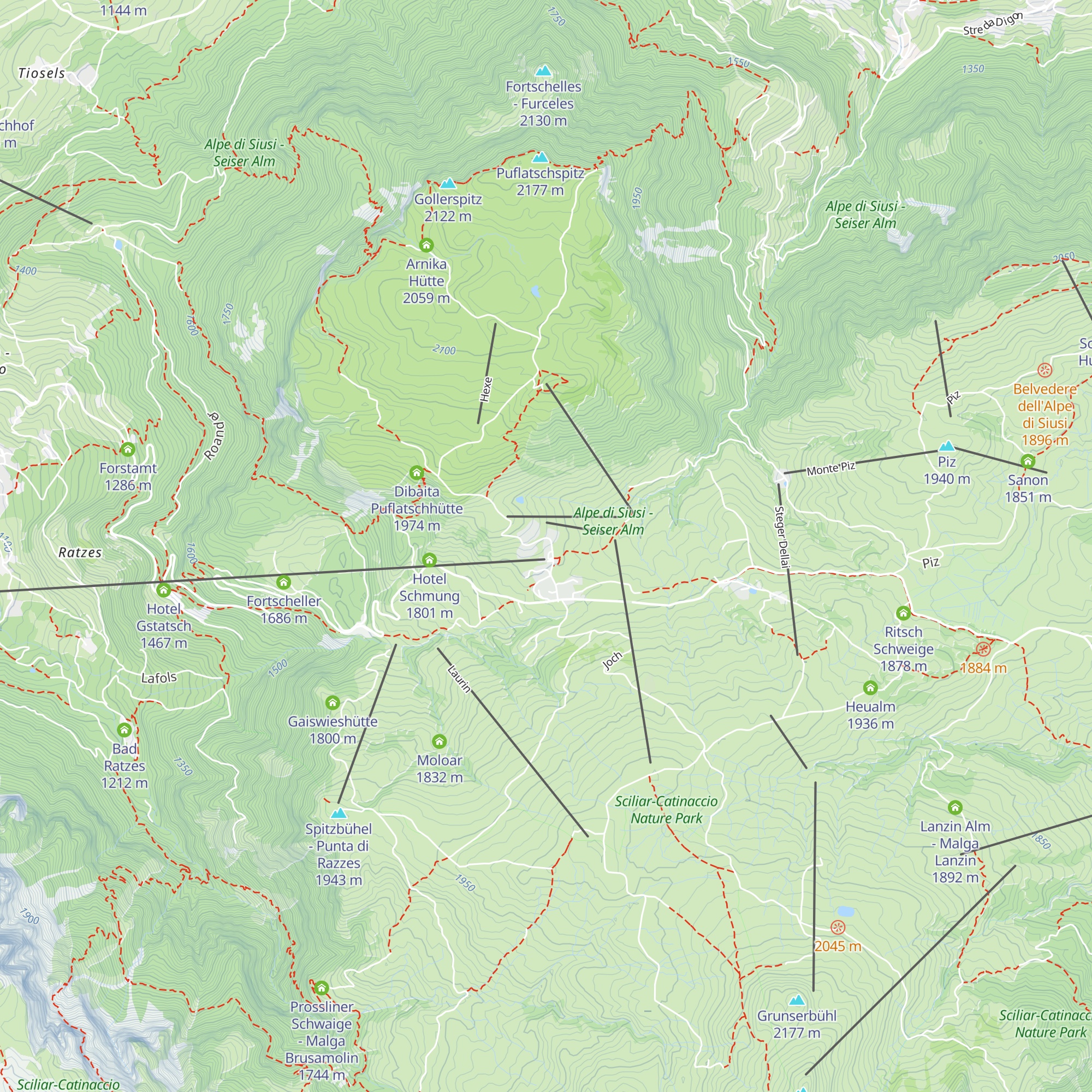 Alpina Chalet map