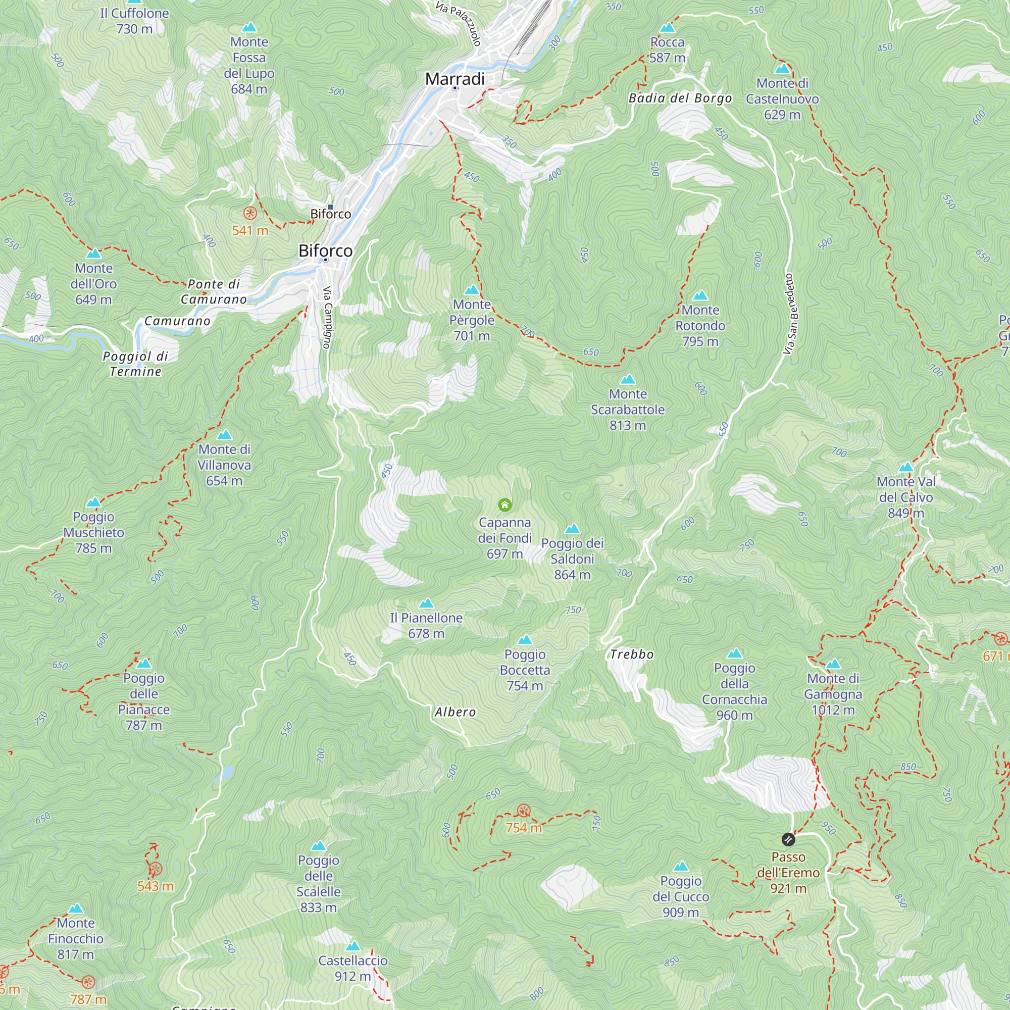 Capanna dei Fondi map