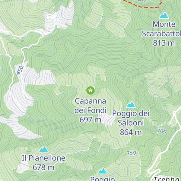 Map of Capanna dei Fondi