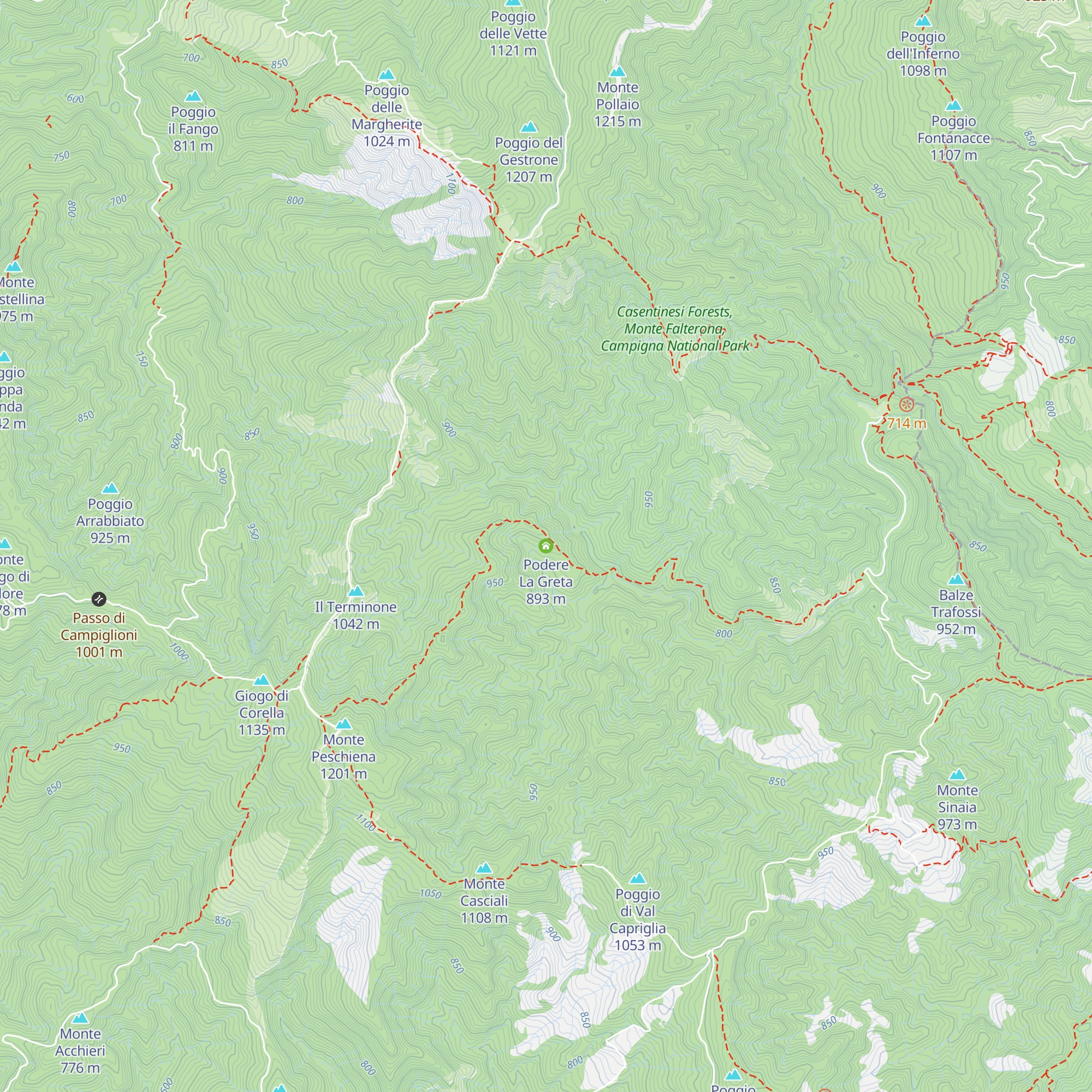 Podere La Greta map