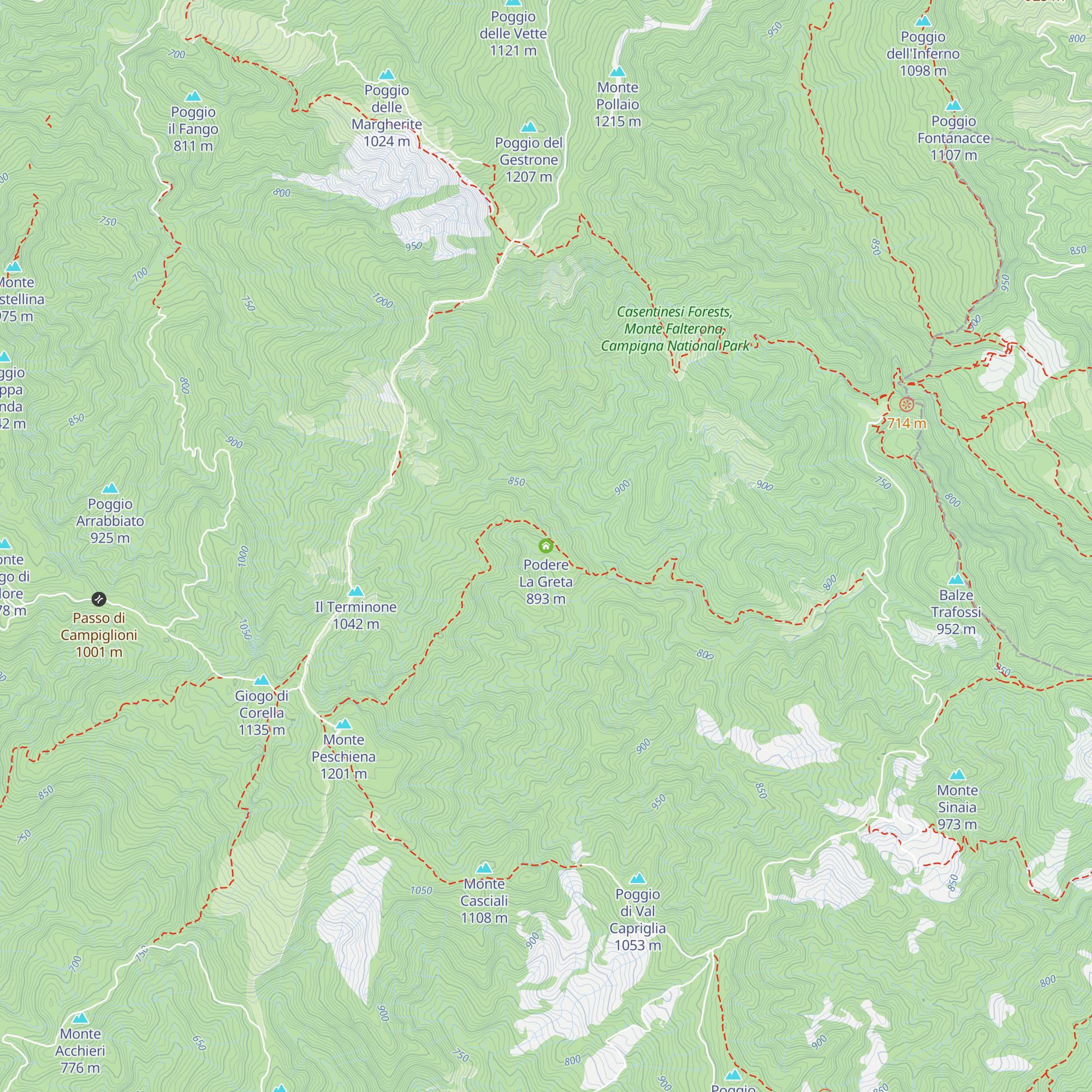 Podere La Greta map