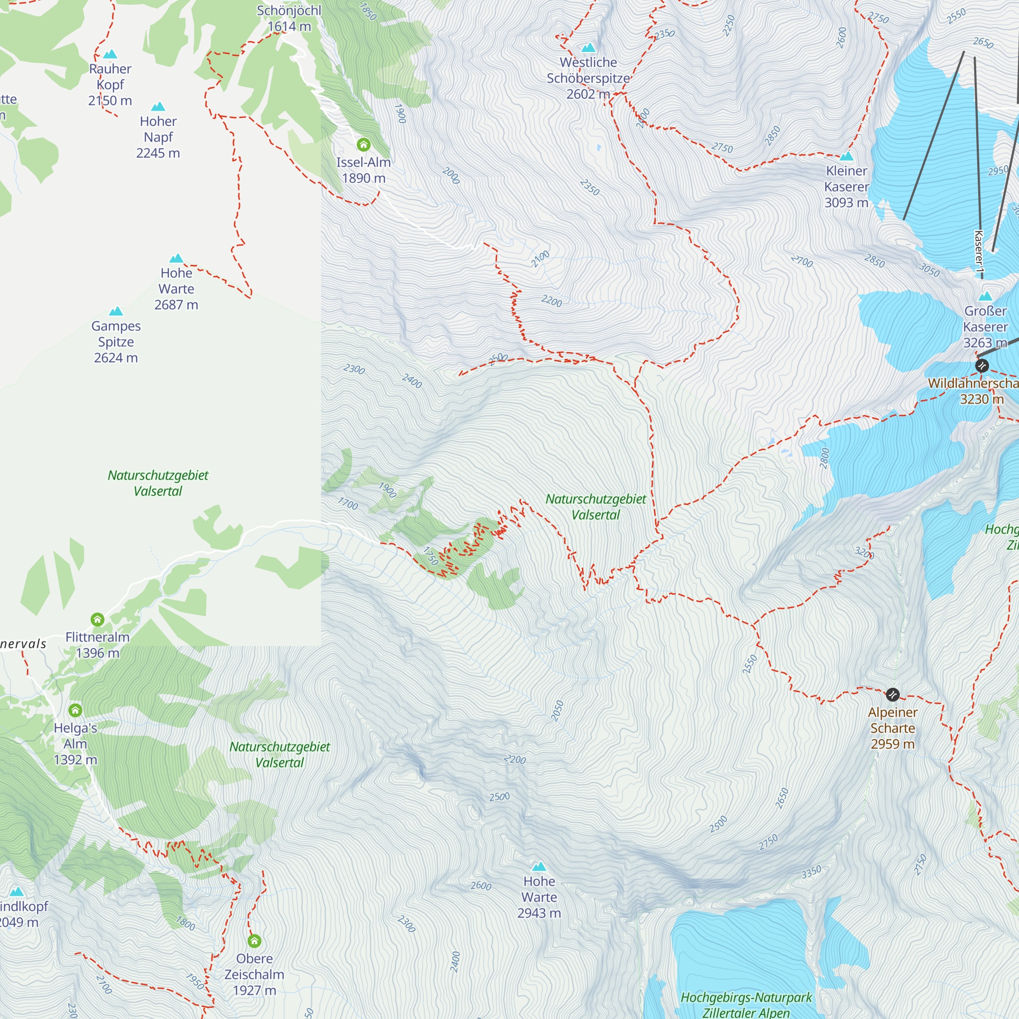 Ochsenalm map