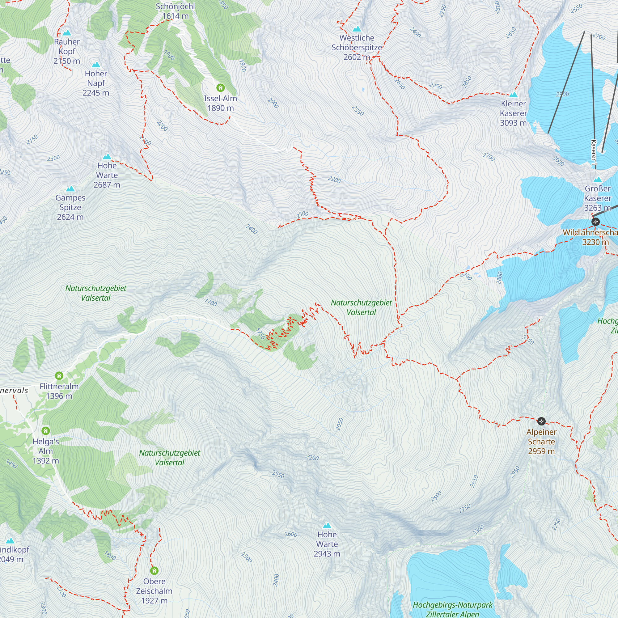 Ochsenalm map