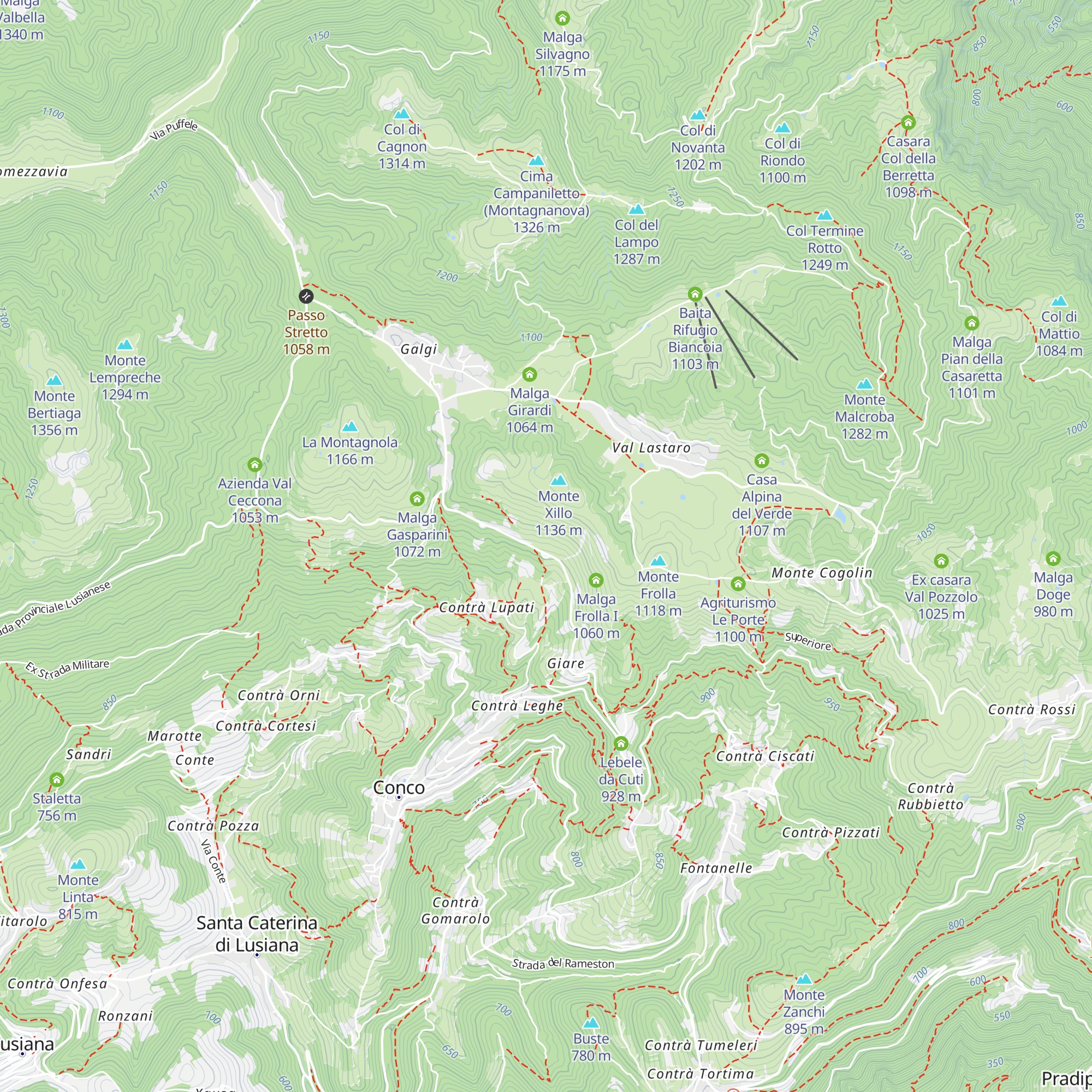 Country House Rugiada map
