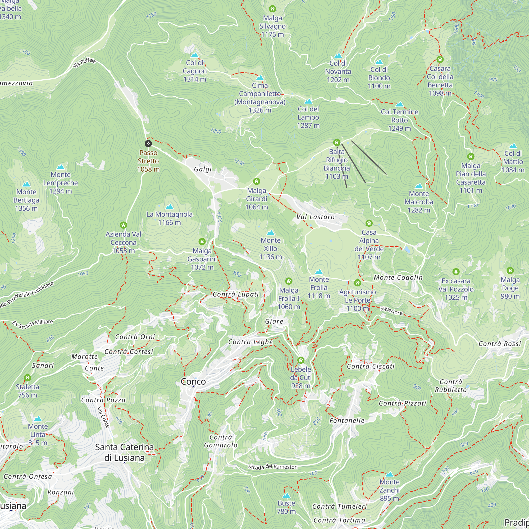 Country House Rugiada map
