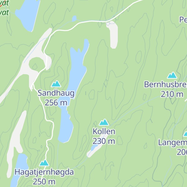 Map of Langetjernhøgda