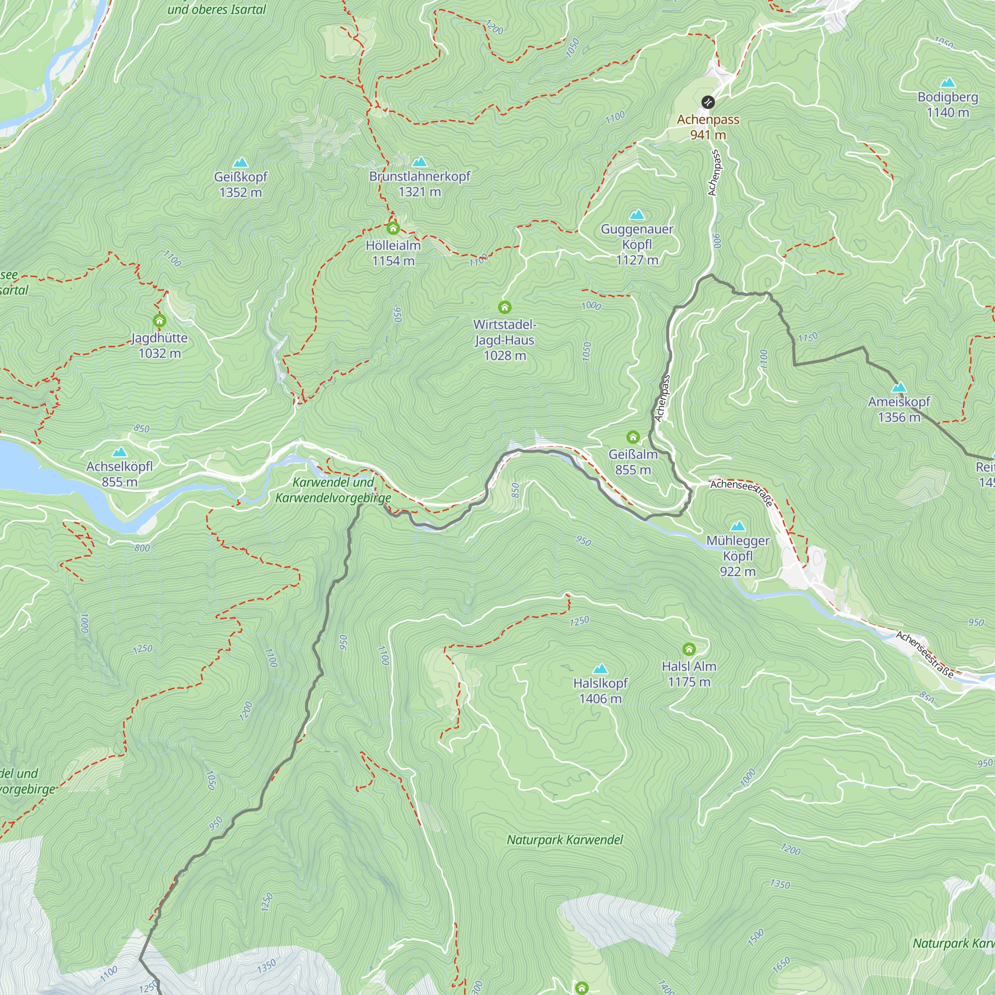 Rauchstubenalm map