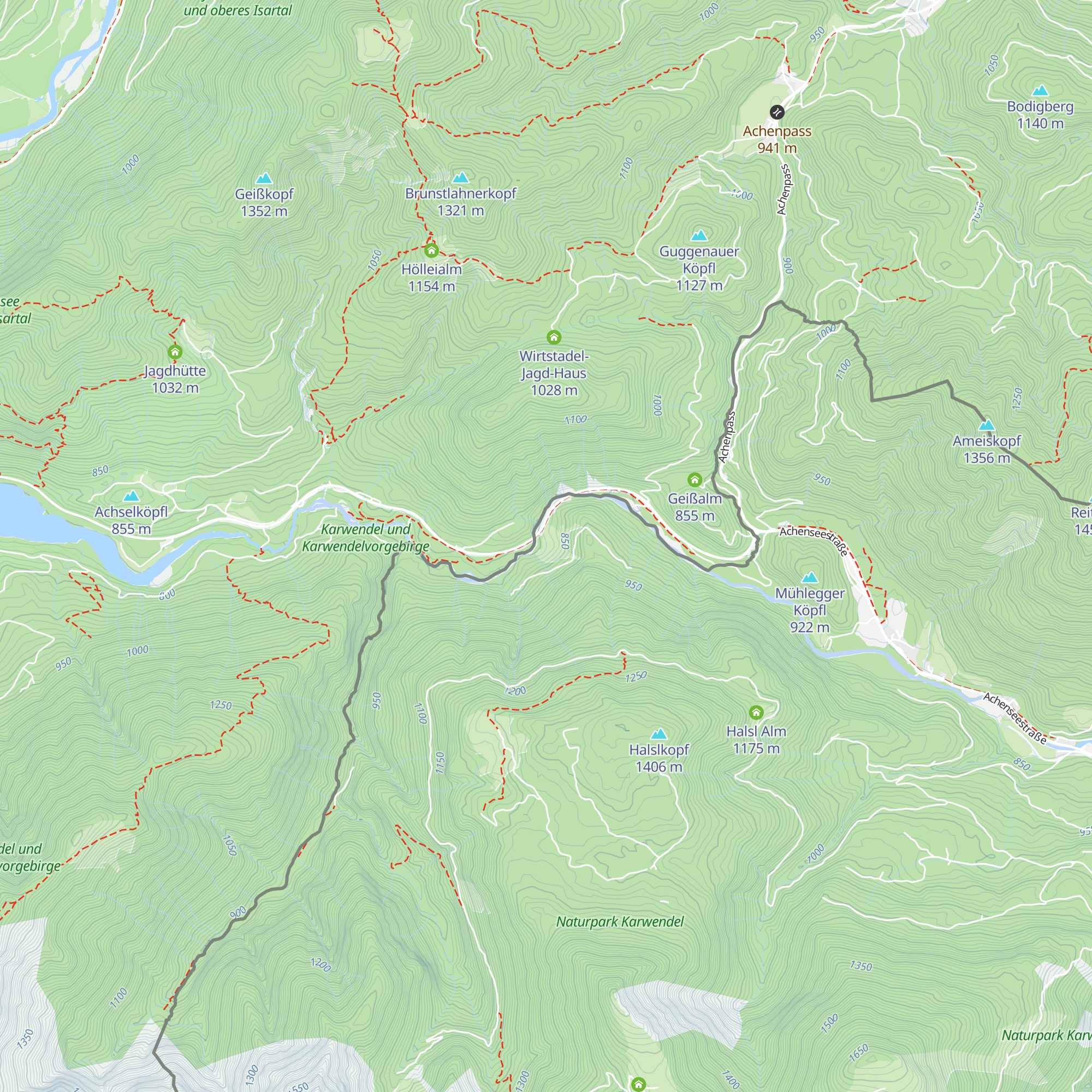 Rauchstubenalm map