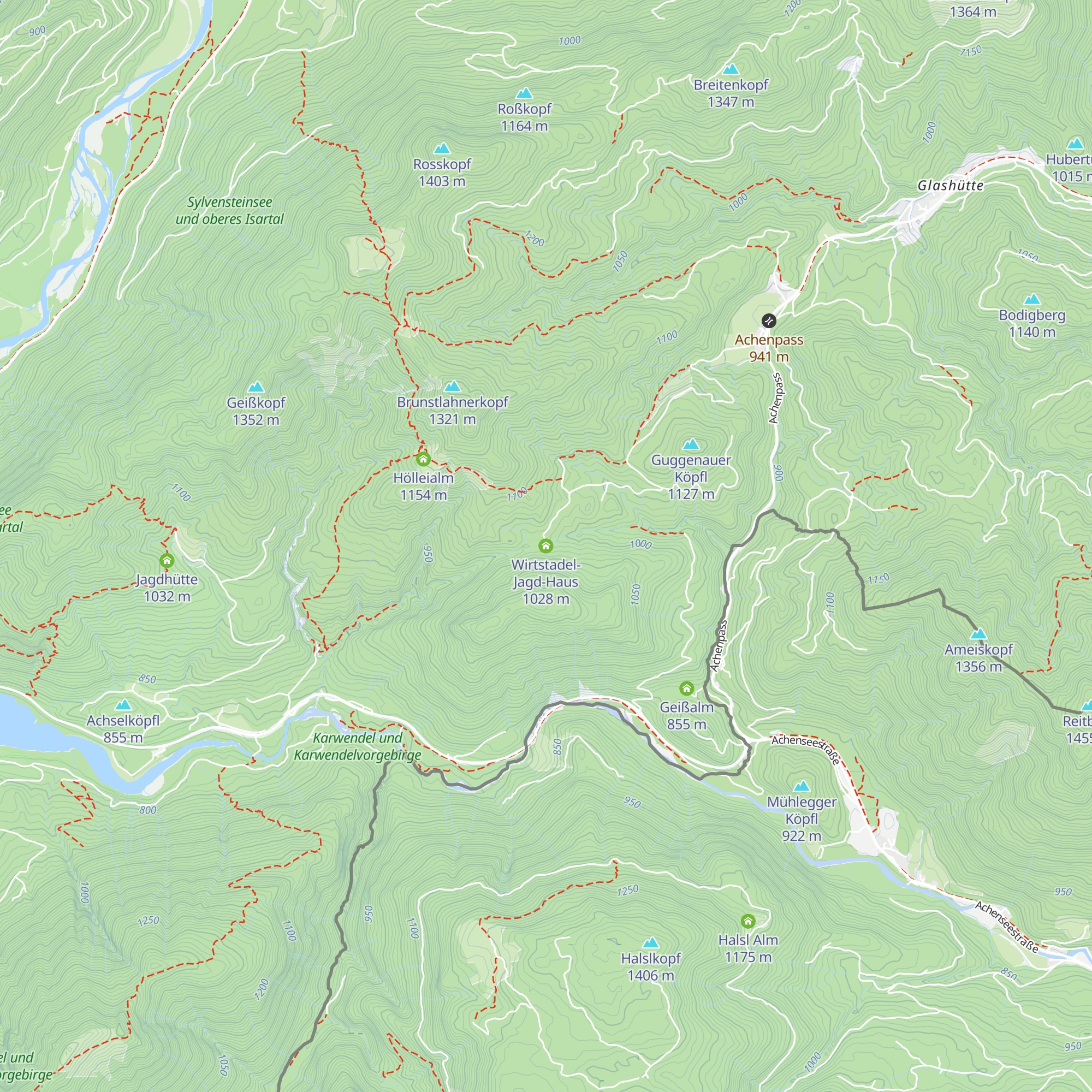 Wirtstadel-Jagd-Haus map