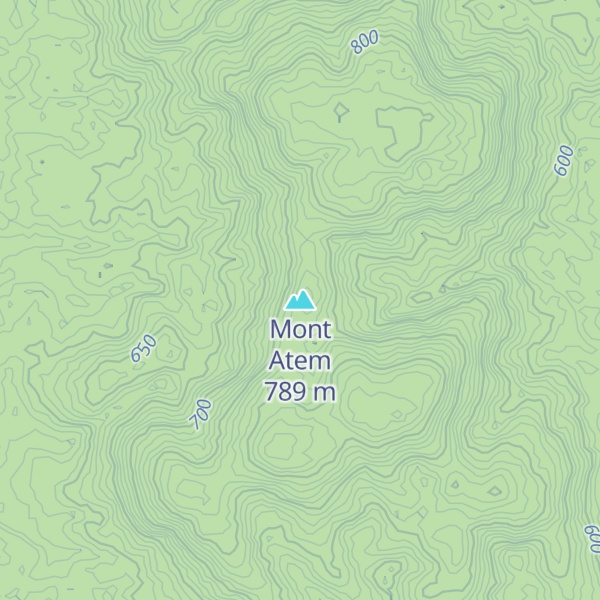 Map of Mont Atem