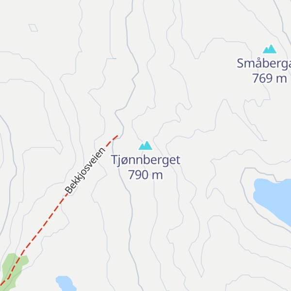 Map of Tjønnberget