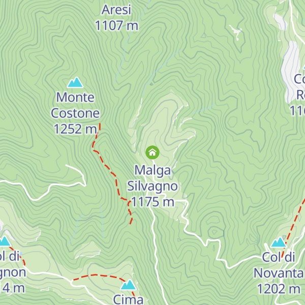 Map of Malga Silvagno