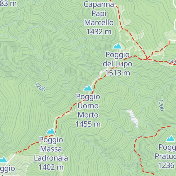 Map of Poggio Uomo Morto