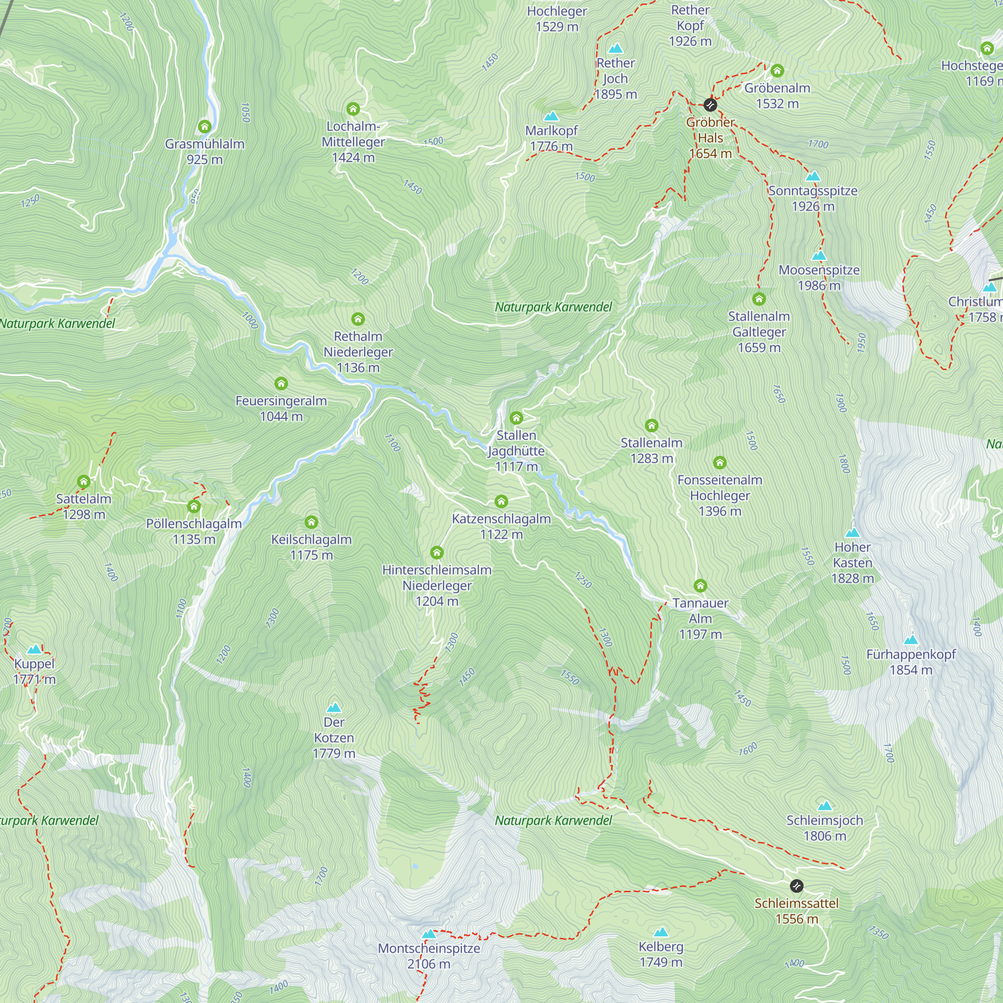 Katzenschlagalm map