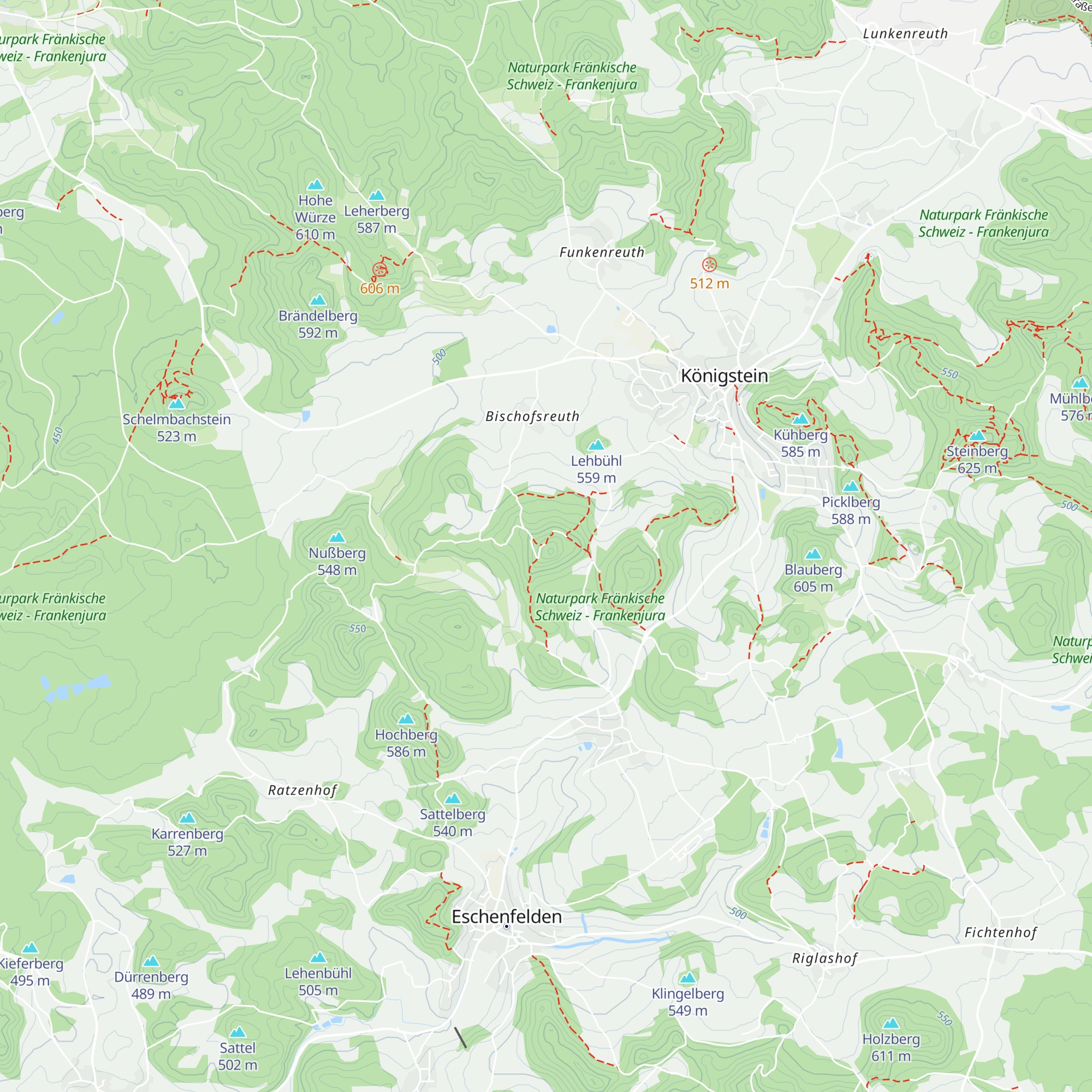 Ossinger-Hütte map