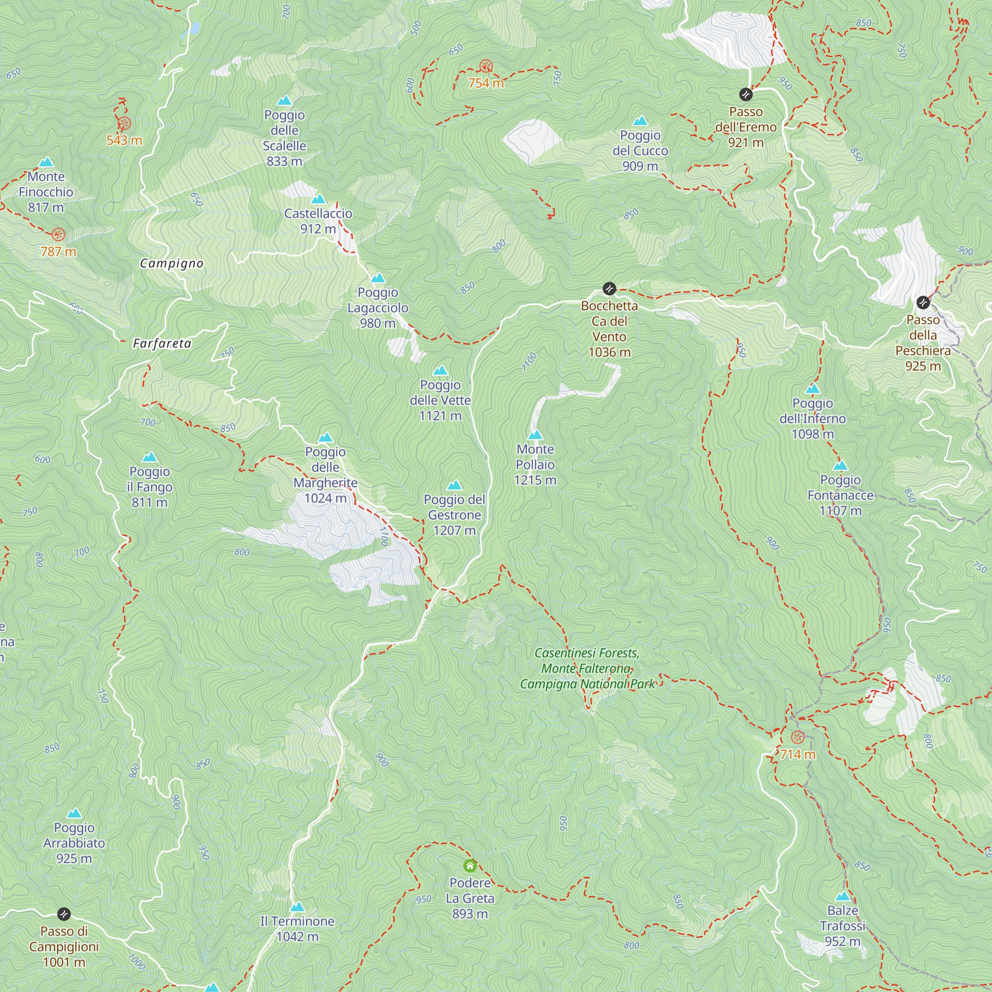 Capanna del Lavane map