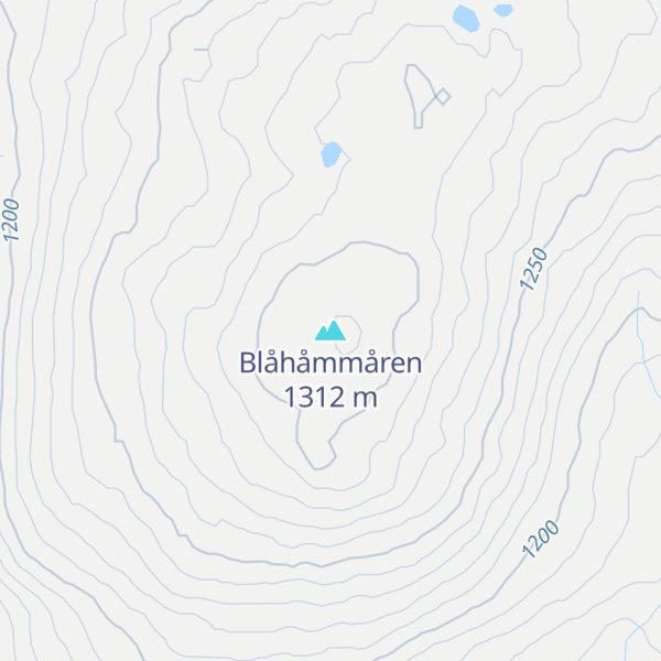 Map of Blåhåmmåren