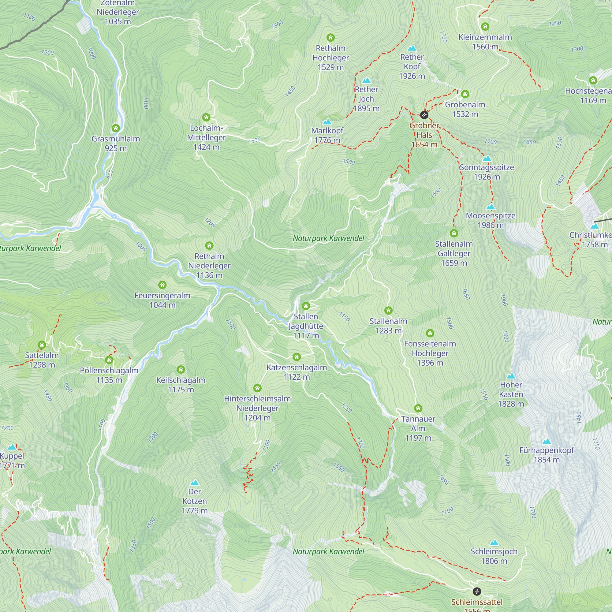 Stallen Jagdhütte map