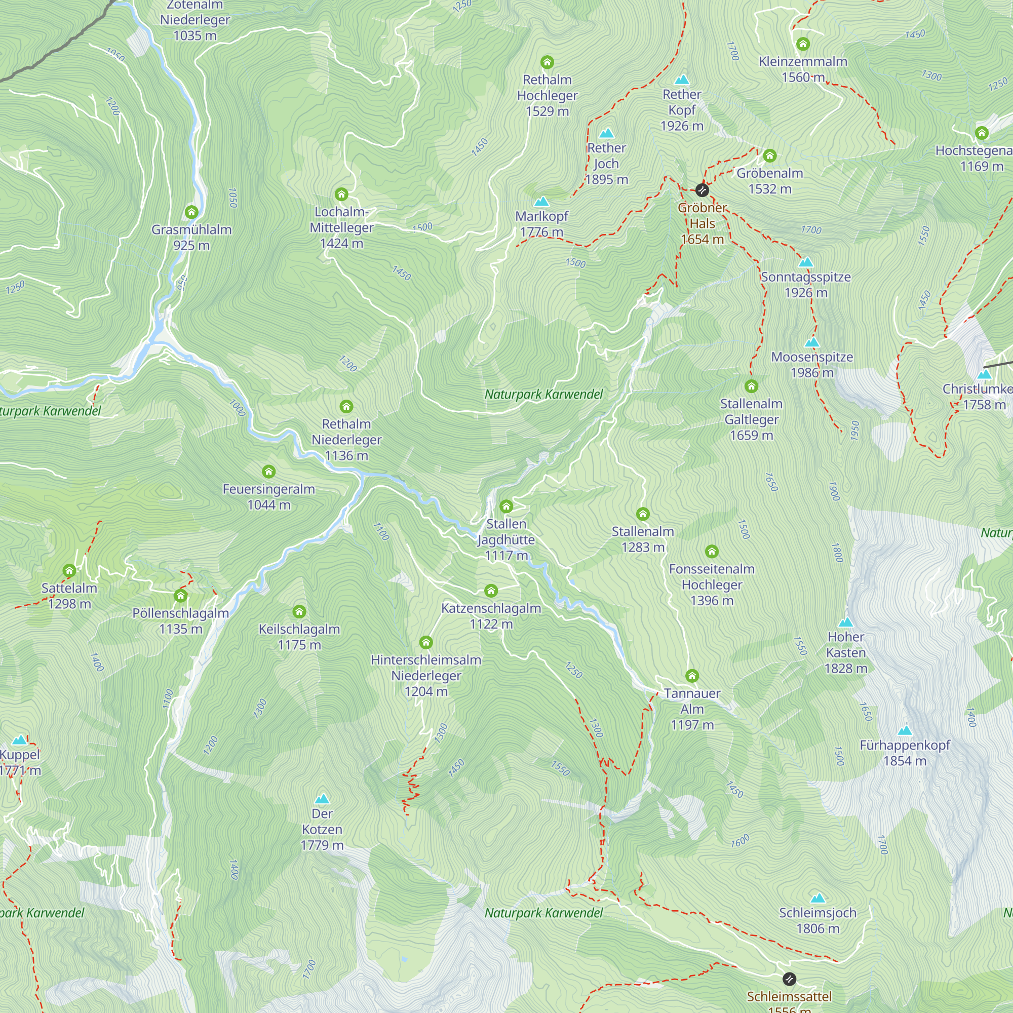 Stallen Jagdhütte map