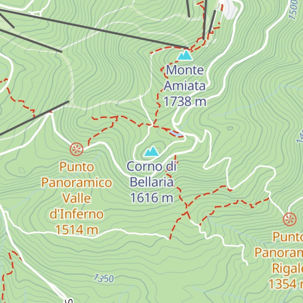 Map of Corno di Bellaria