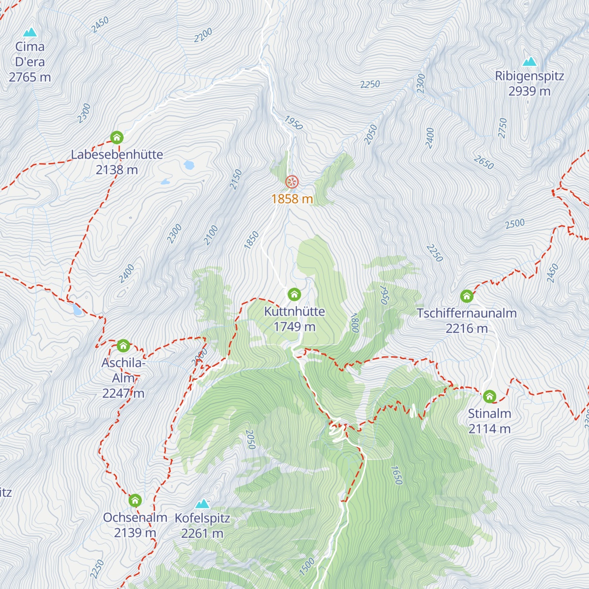 Kuttnhütte map