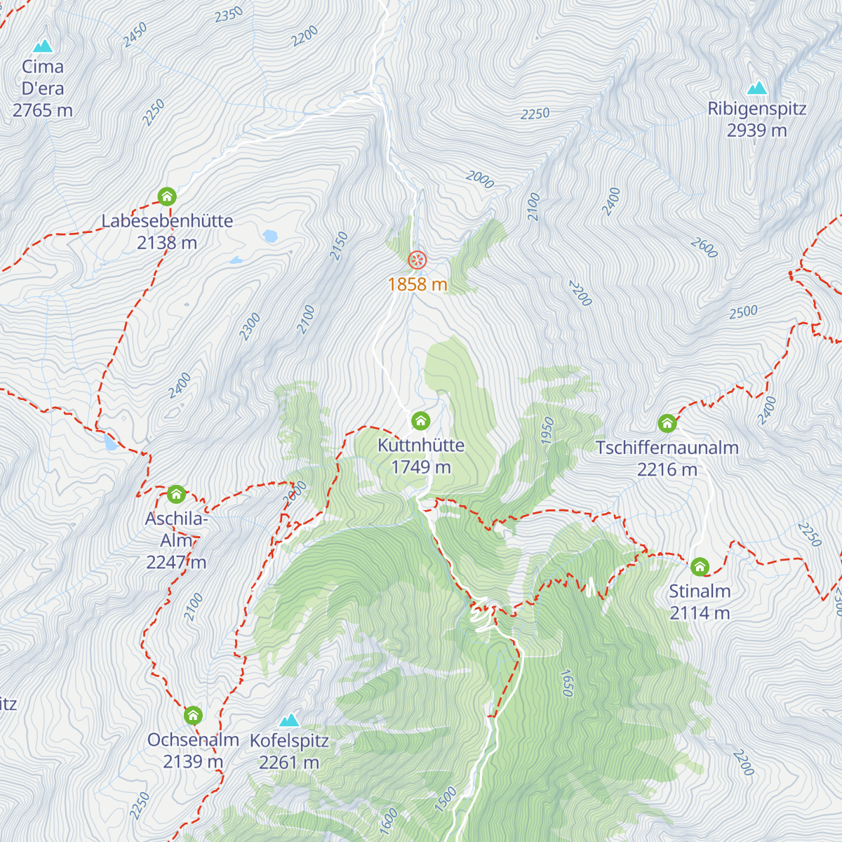 Kuttnhütte map