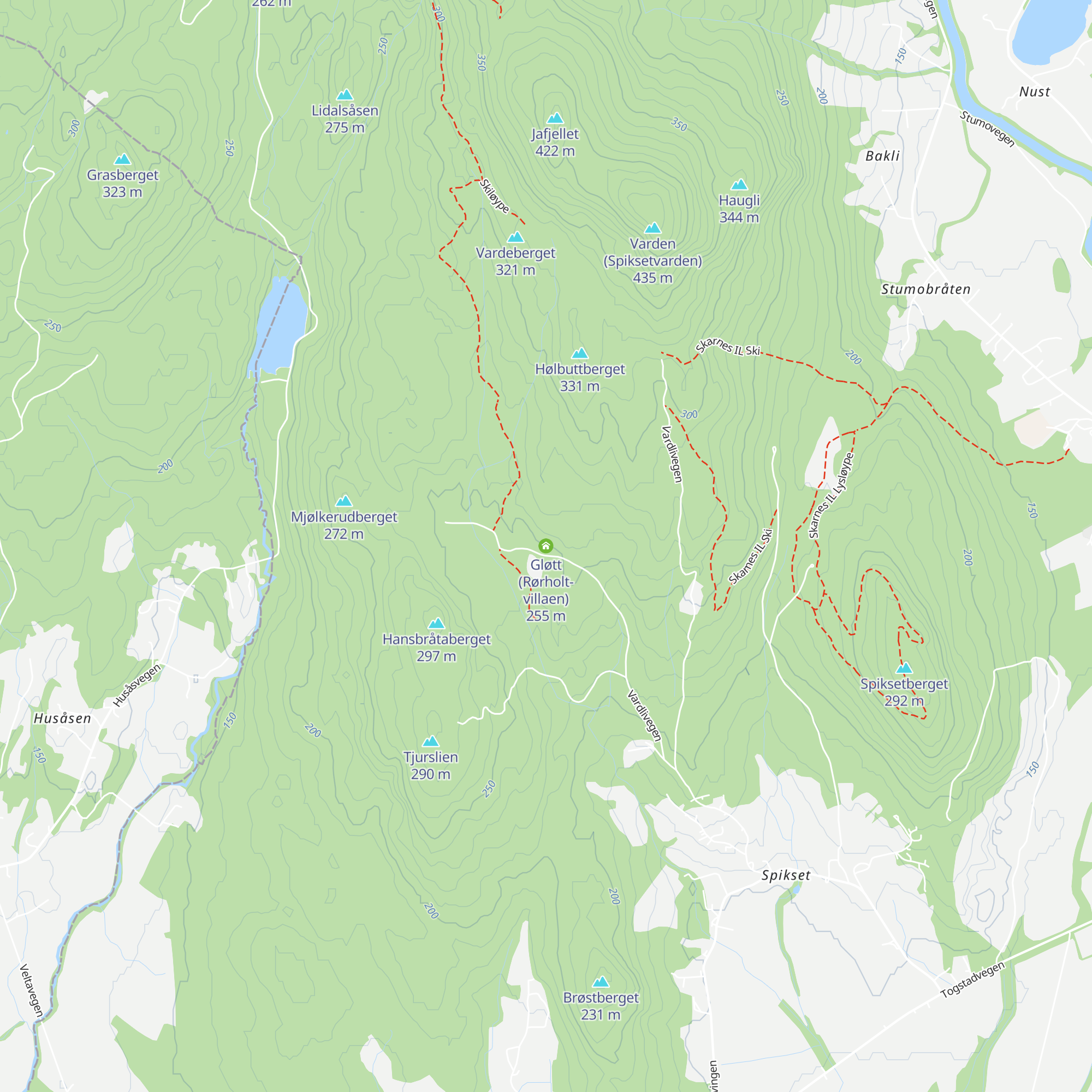 Gløtt (Rørholt-villaen) map