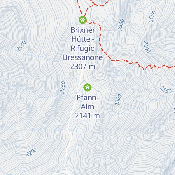 Map of Pfann-Alm