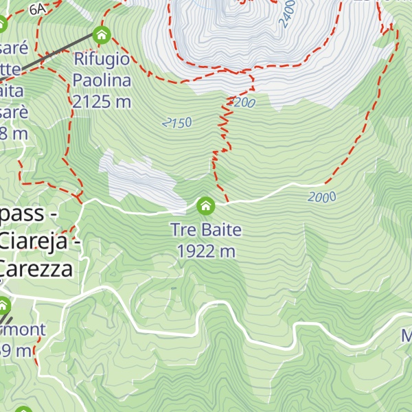 Map of Tre Baite