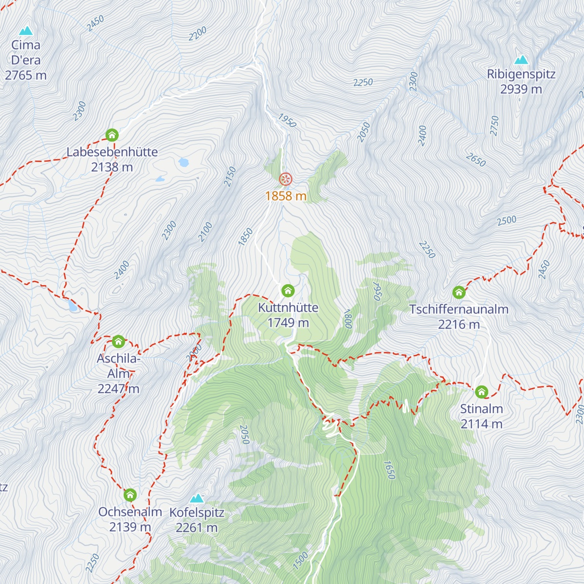 Jausenstation Zingerlehütte map