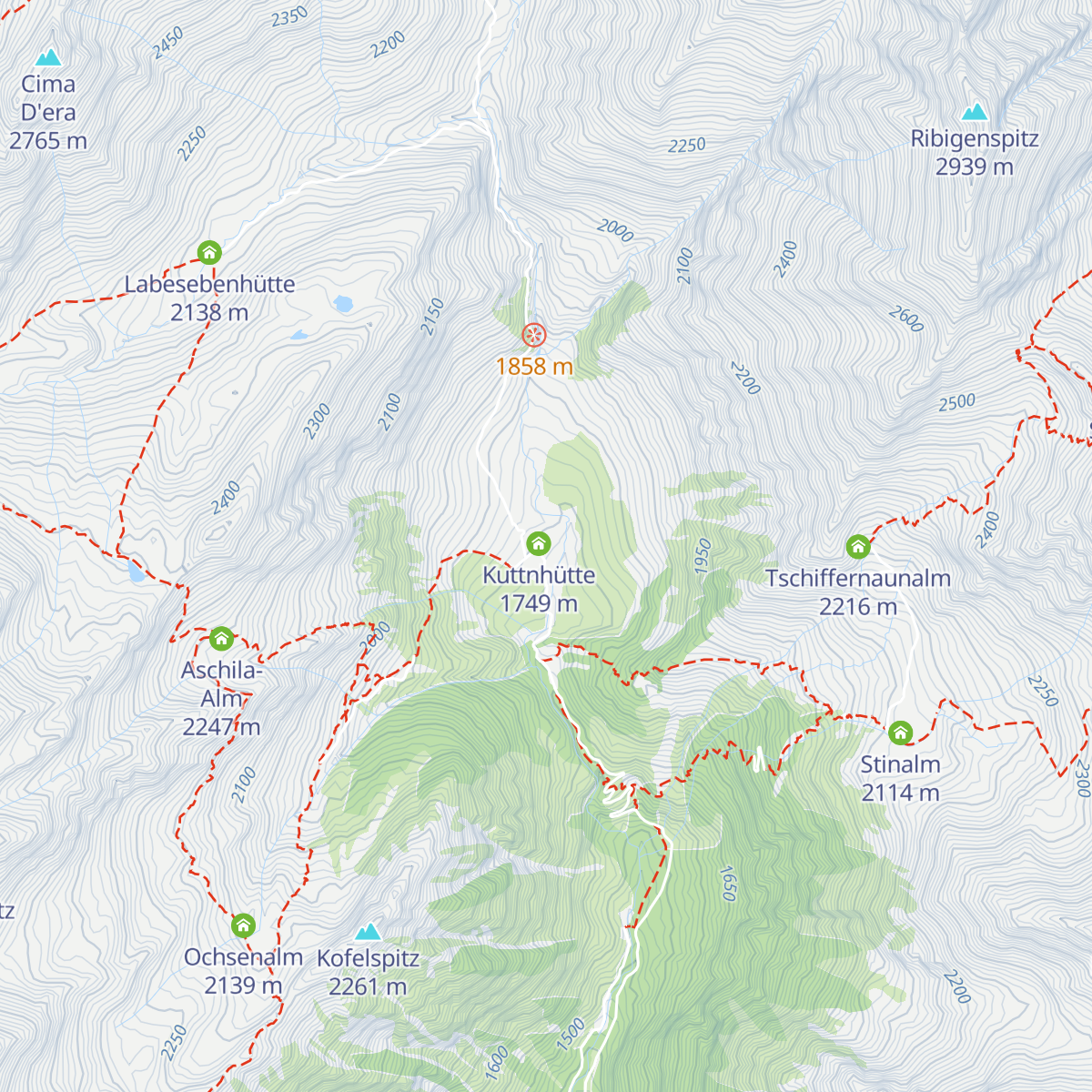 Jausenstation Zingerlehütte map