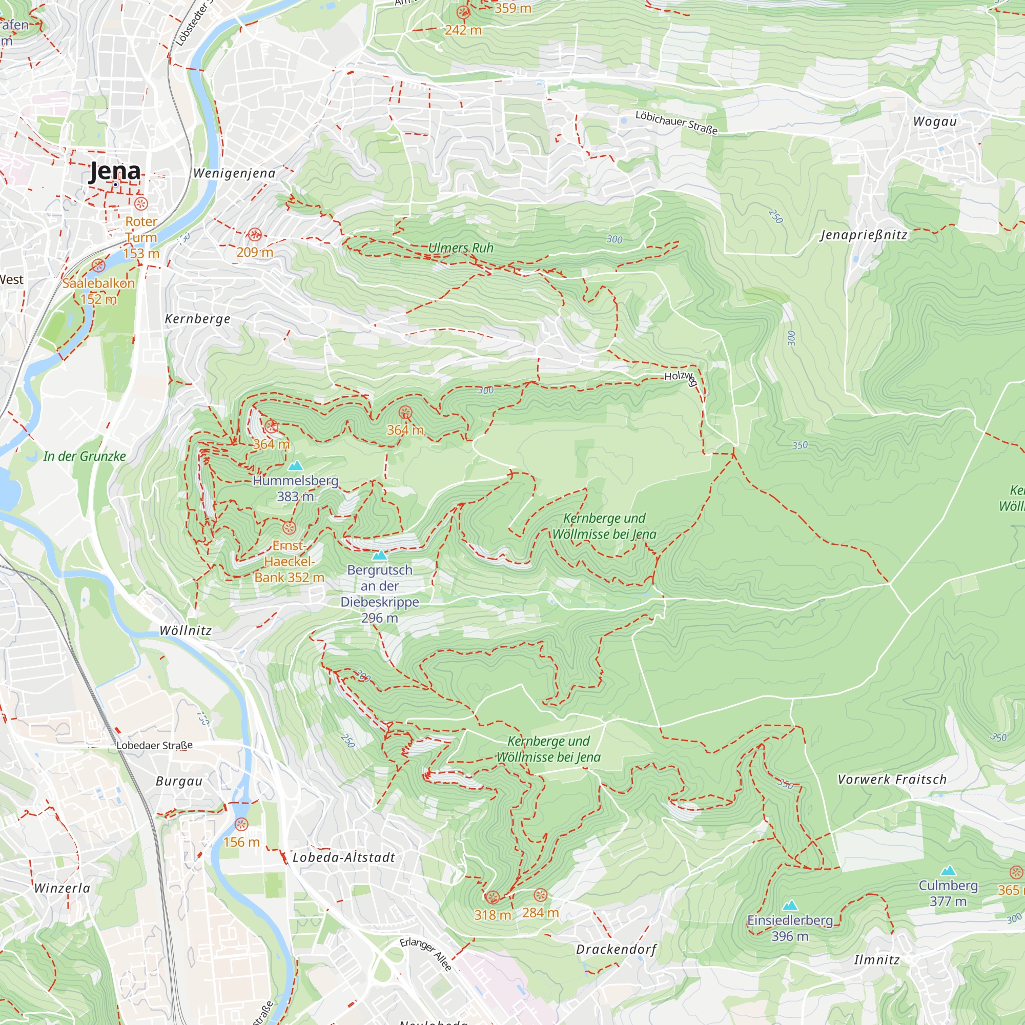 Hütte map
