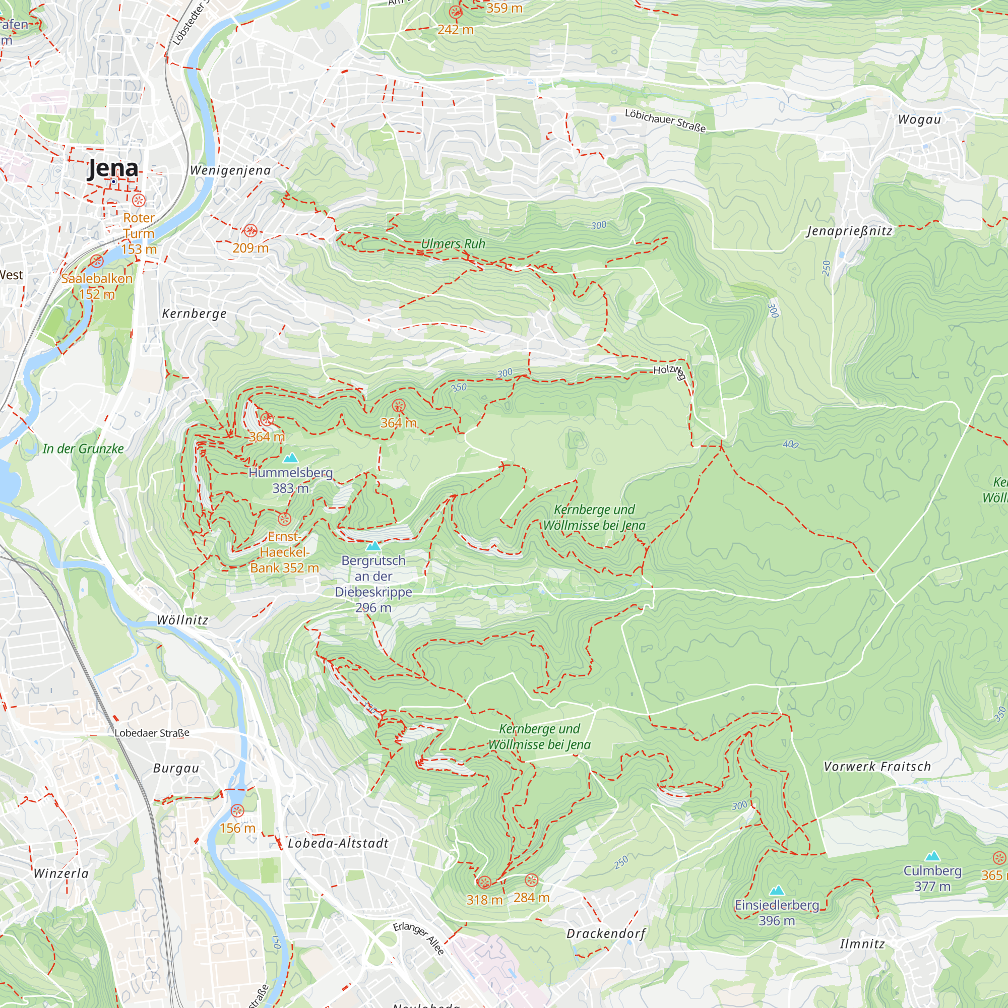 Hütte map
