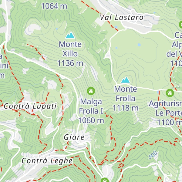 Map of Malga Frolla I