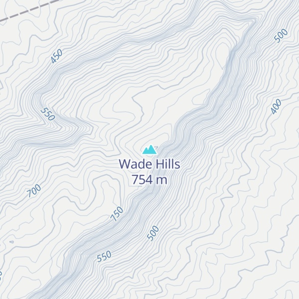 Map of Wade Hills