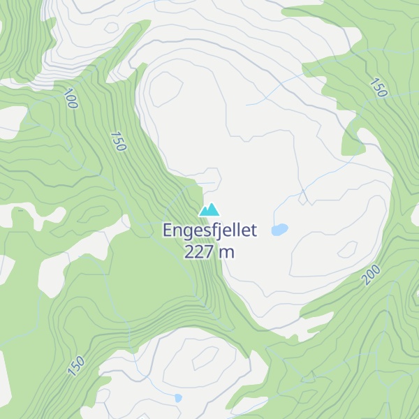 Map of Engesfjellet