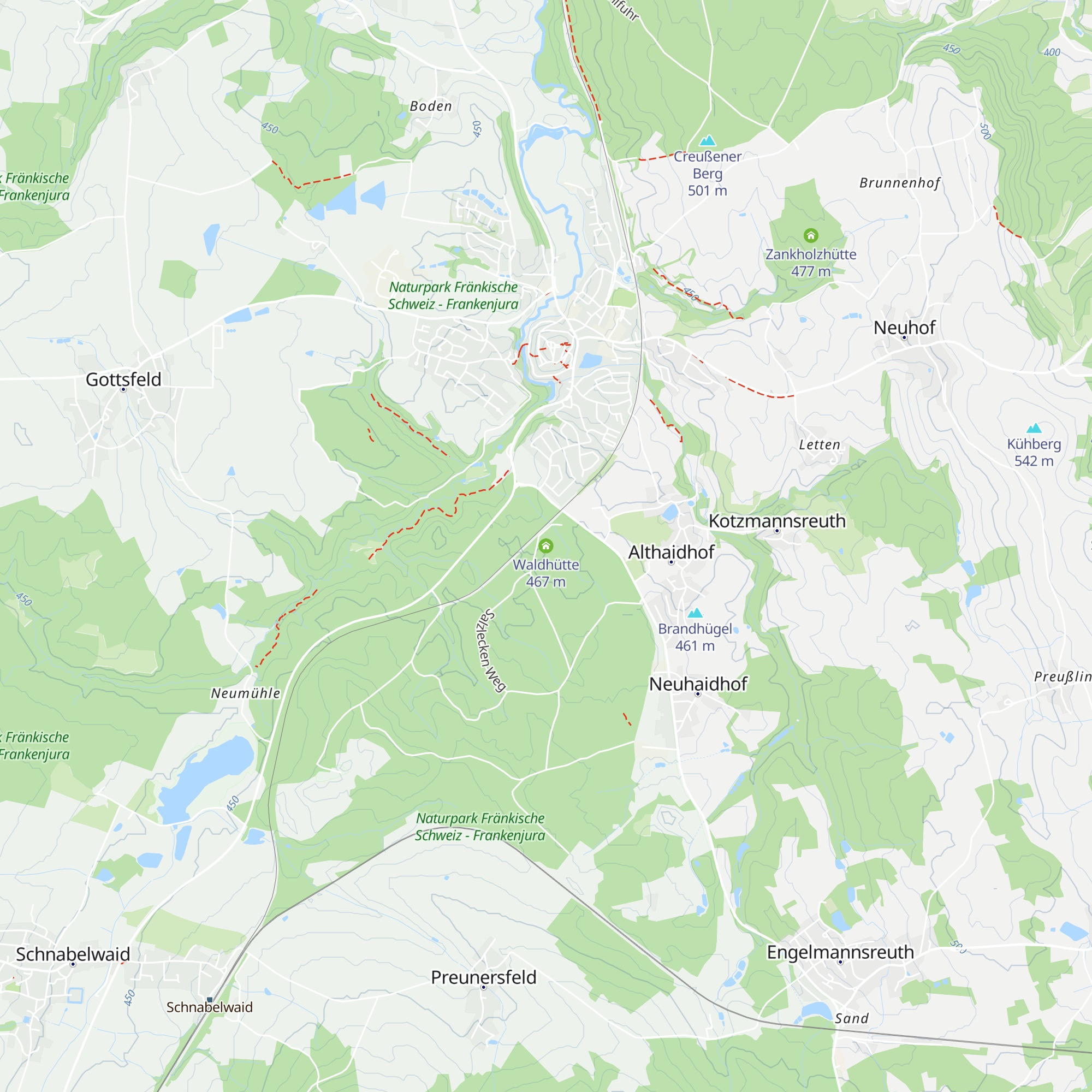 Waldhütte map