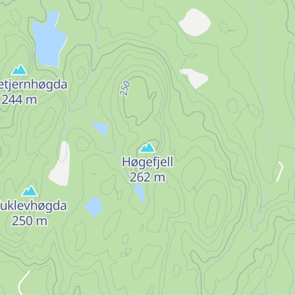 Map of Høgefjell