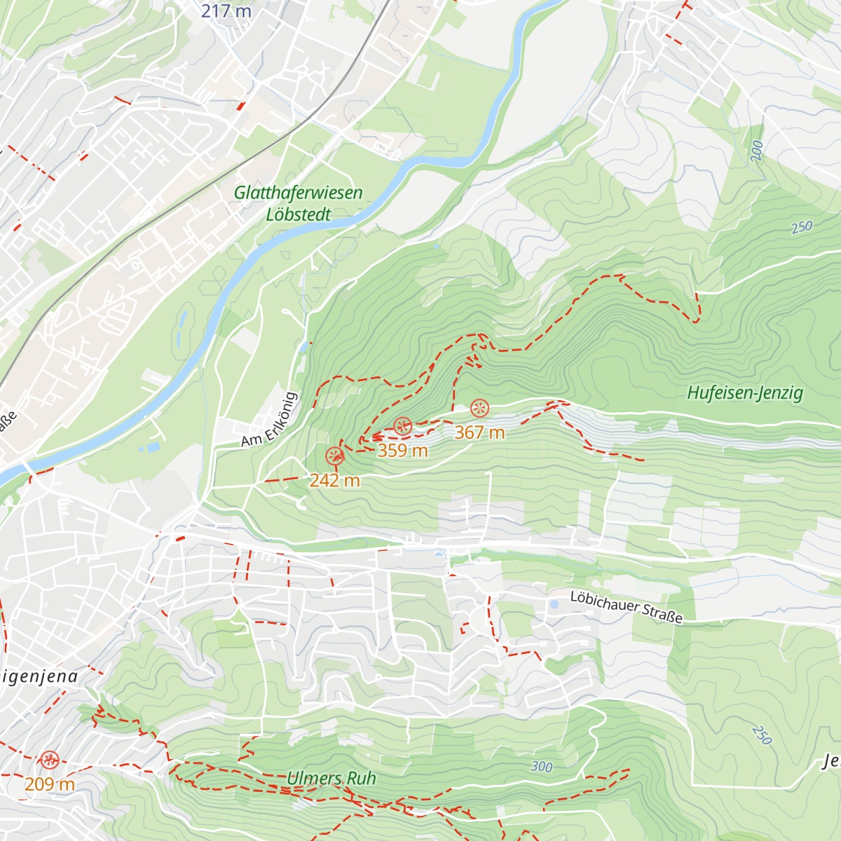 Berggasthaus Jenzig map