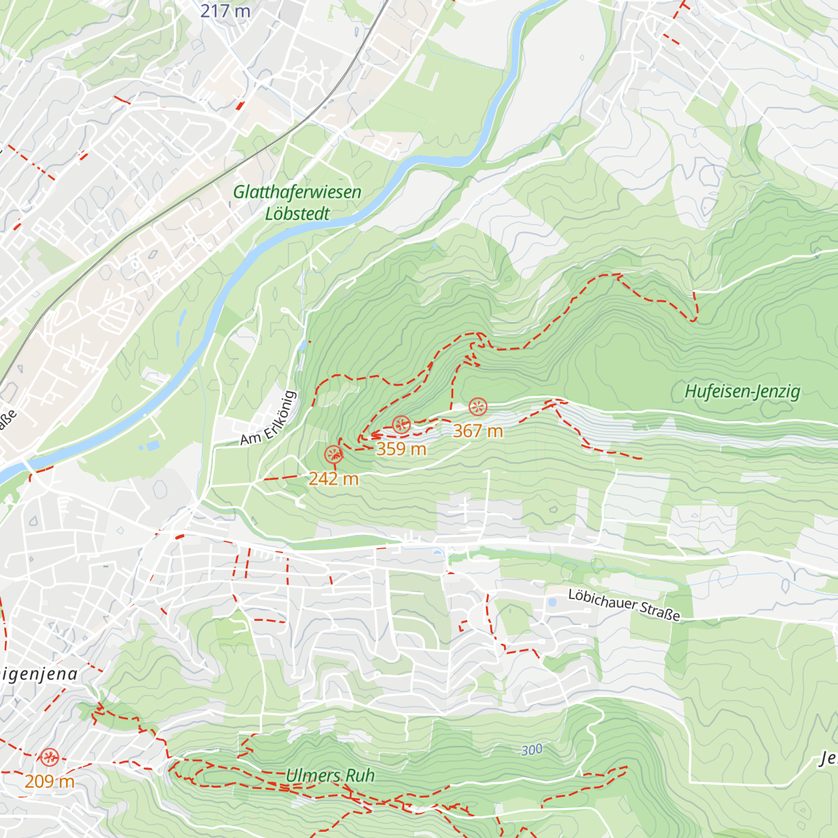 Berggasthaus Jenzig map