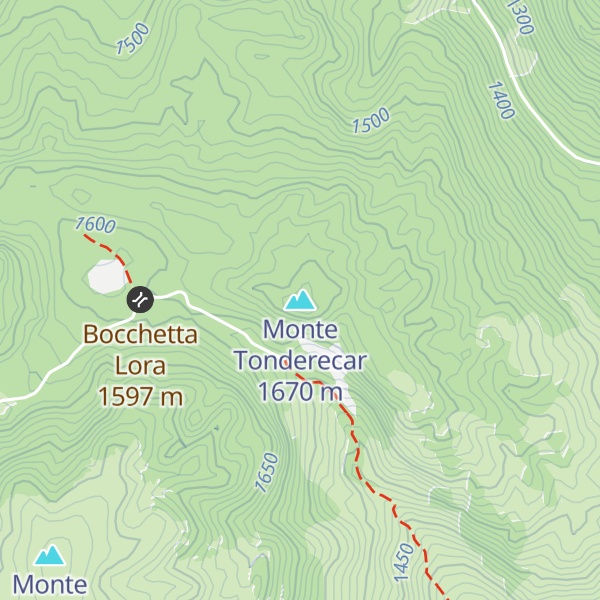 Map of Monte Tonderecar