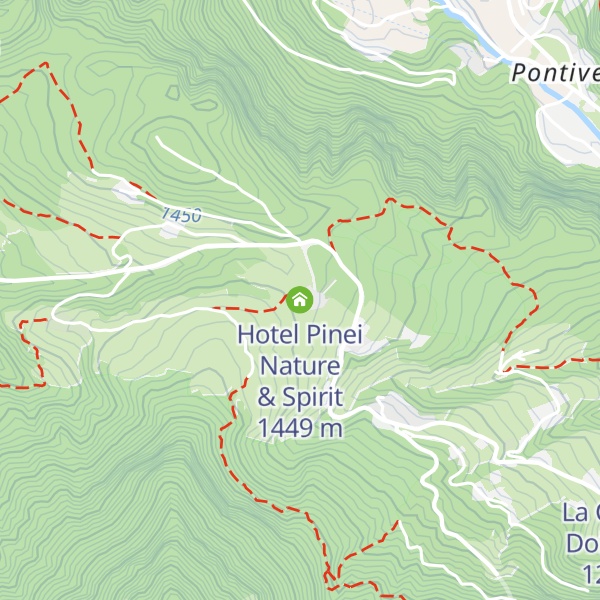 Map of Hotel Pinei Nature & Spirit