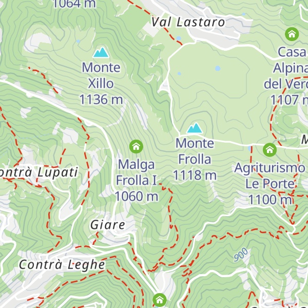 Map of Malga Frolla II