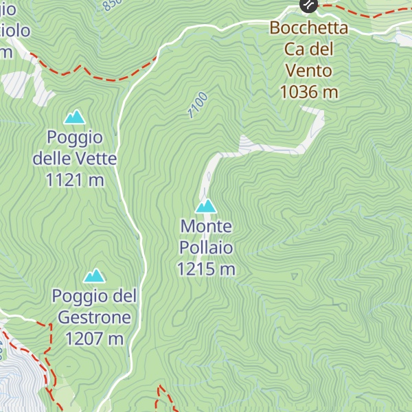 Map of Monte Pollaio