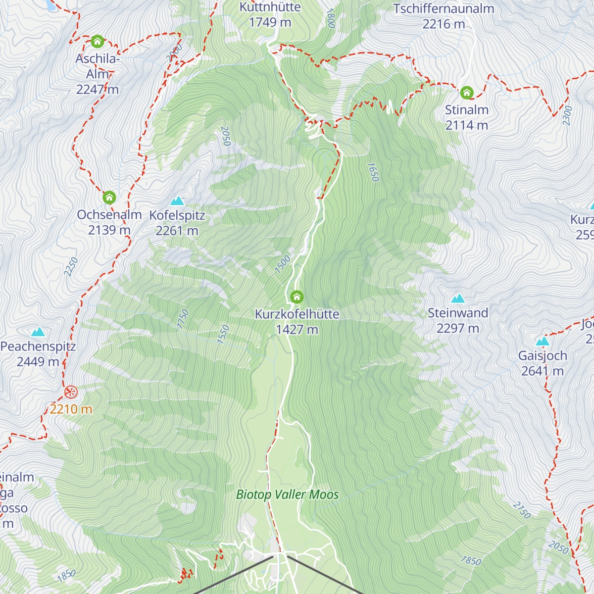 Kurzkofelhütte map