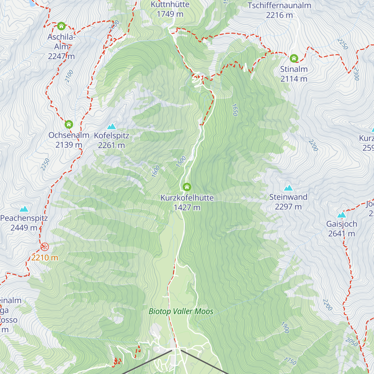 Kurzkofelhütte map