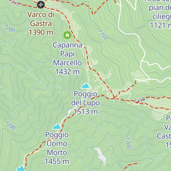 Map of Poggio del Lupo